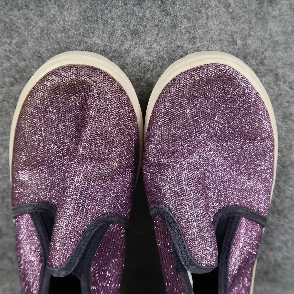 Oshkosh B'Gosh Shoes Kids 2 Casual Sneakers Slip On Purple Glitter Trainer Girls
